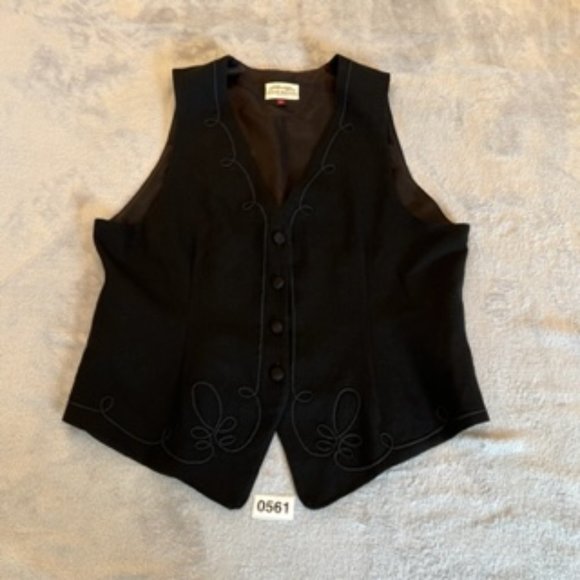 Susan Bristol Women's Wool Vest Medium - Picture 15 of 15